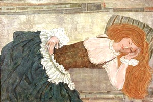 "Sleep" by Ekaterina Abramova, 2003 (acrylic on canvas, 70x110 cm)