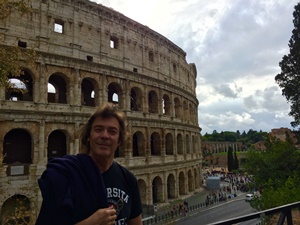 Steve Hackett in Rome (Ph. Jo Hackett - Courtesy of Jo and Steve Hackett)