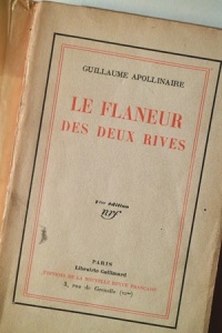 "Il Flâneur delle due rive" di Guillame Apollinaire in un'edizione del 1928